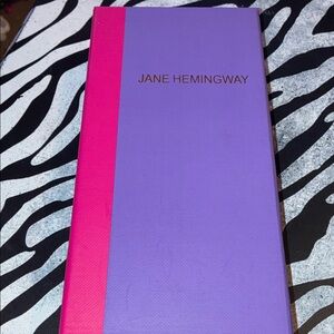 Jane Hemingway Purple and Pink Box with Necklace inside